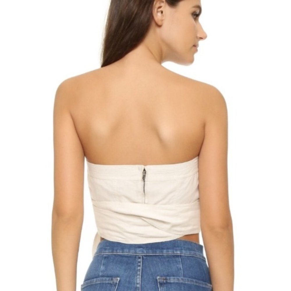 Free People Linen Riverside Tube Top - Picture 5 of 12